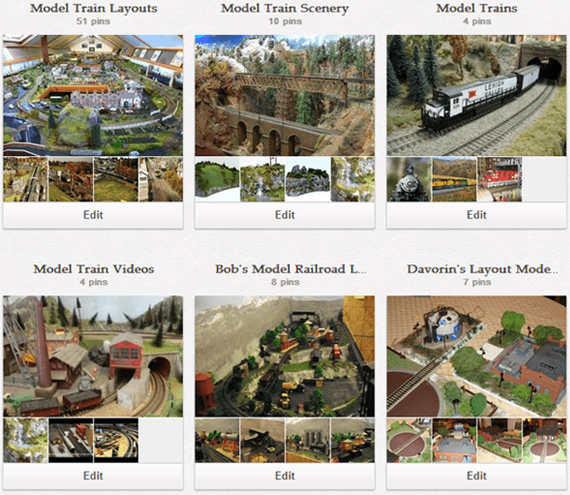 Model Trains on Pinterest