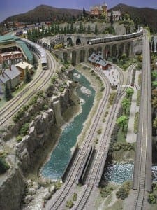 Beautiful Model Train Layout Image 3