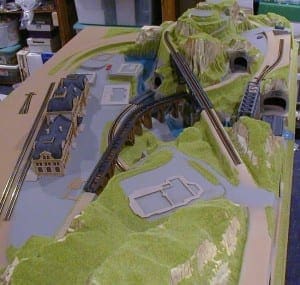 3' X 5' Outstanding N Scale Model Train Layout Image 1