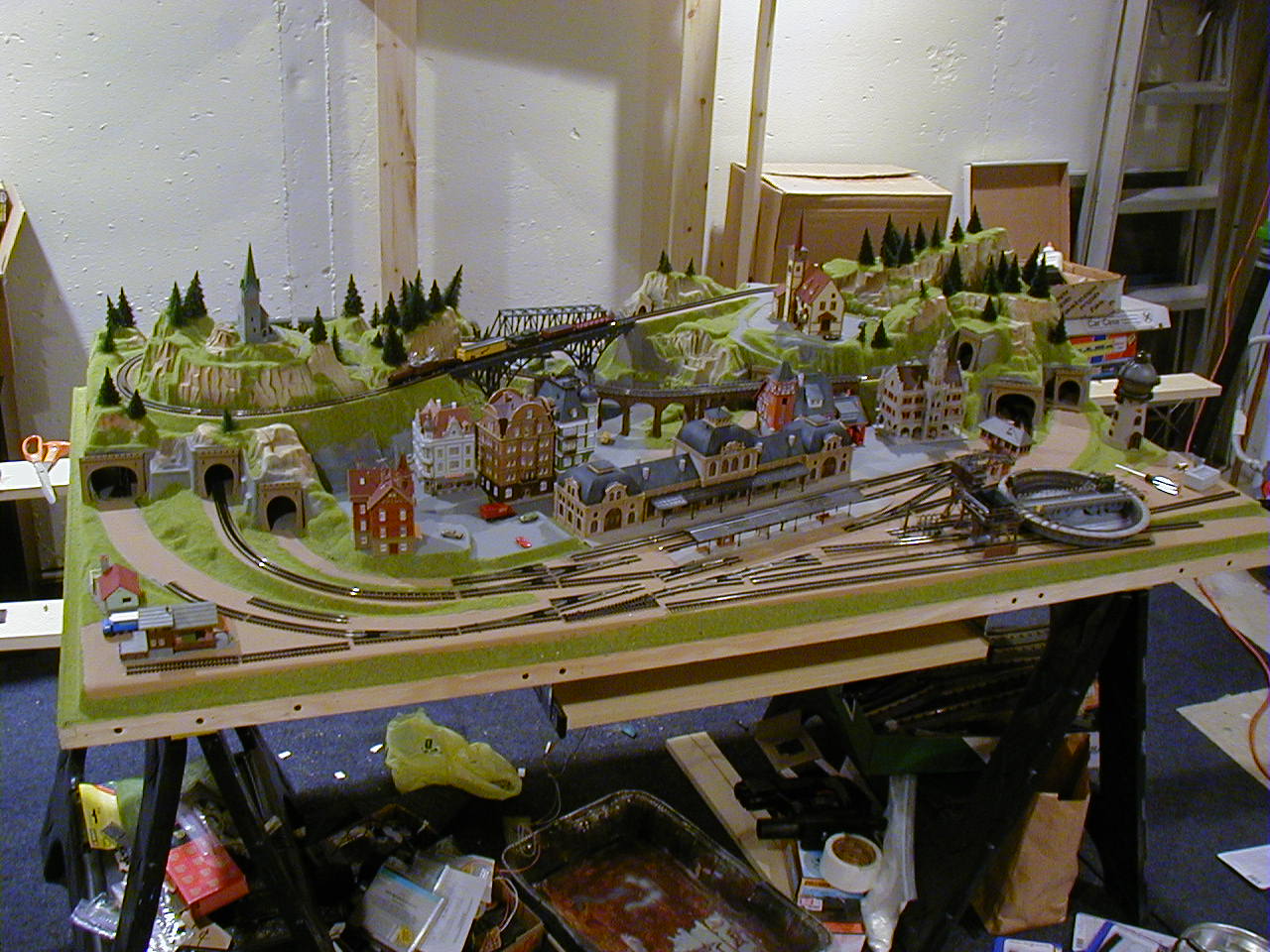 Small N Scale Train Layout model train buildings: n scale model N scale...
