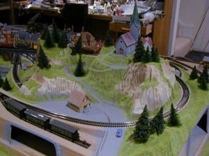 3' X 5' Outstanding N Scale Model Train Layout Image 6