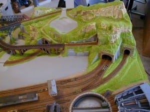 3' X 5' Outstanding N Scale Model Train Layout Image 3