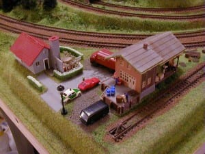 3' X 5' Outstanding N Scale Model Train Layout Image 6