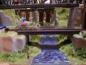 3' X 5' Outstanding N Scale Model Train Layout Image 8