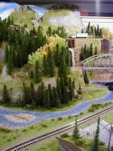 o scale layout model train image 2