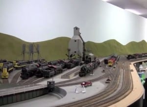 Model Train HO Scale Layout Image 1