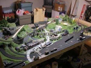 N Scale Model Train Layout
