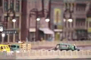 realistic scenery model train photo