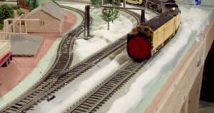 Snow Scene Model Train Image 1