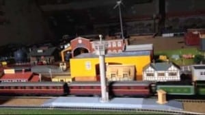  realistic model train layout photo