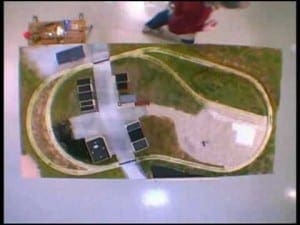 Model railroad scenery photo
