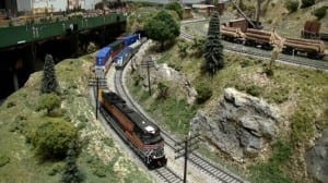 model train layout with real sound photo