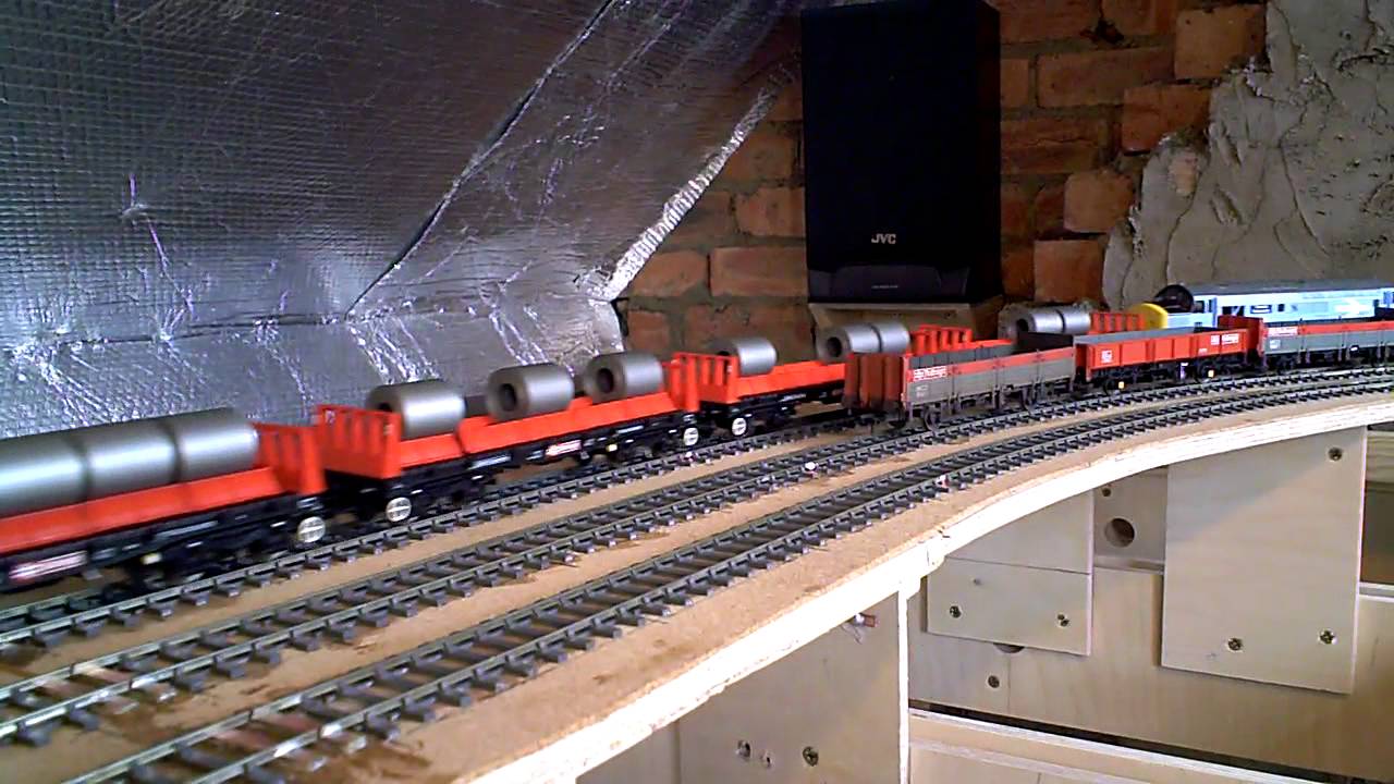 A model train layout in Loft