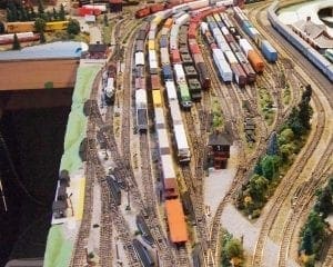 Beautiful scenery track planning for model train layout