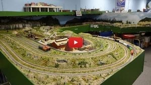 One year of N scale model train layout!