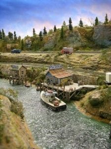 Model Train Water Scenery 2