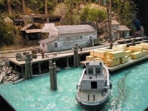 Model Train Water Scenery 