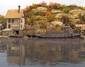 Model Train Water Scenery 