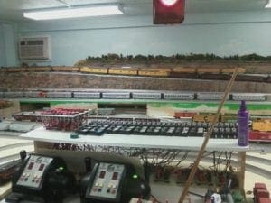 control system of a model railroad