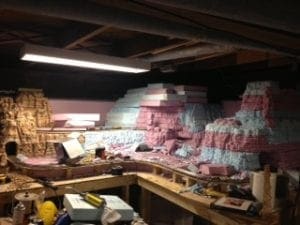 Model railroad tunnel's exteriors, unpainted