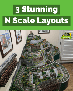 complete n scale layout vertical view