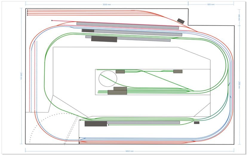 ho scale shelf layout track plan